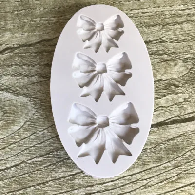 Sugarcraft Bowknot Silicone mold fondant mold cake decorating tools chocolate gumpaste mold H552
