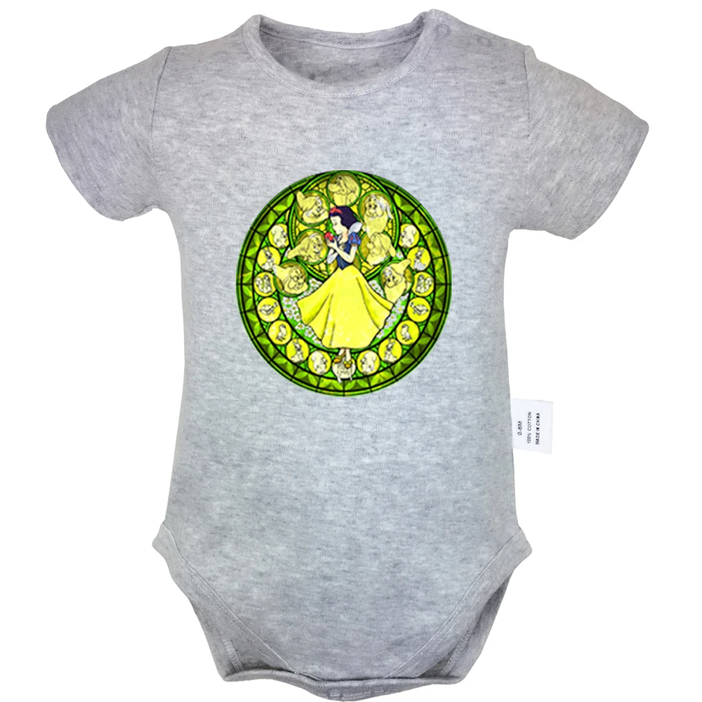 Funny Cute Stained Glass Princess Snow White Design Gray White Newborn Baby Bodysuit Suit Toddler Onsies Jumpsuit Cotton Clothes
Funny Cute Stained Glass Princess Snow White Design Gray White Newborn Baby Bodysuit Suit Toddler Onsies Jumpsuit Cotton Clothes