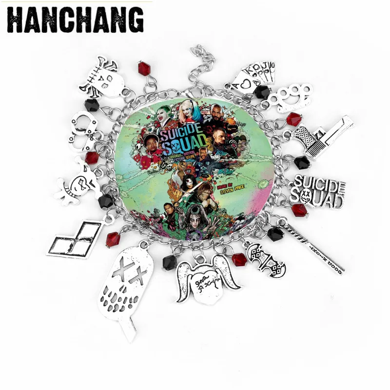 New Design Clown Suicide Squad Bracelet Harley Quinn Handcuff Suicide Squad Letter Charm Bracelet For Fans Gift Women Jewelry
New Design Clown Suicide Squad Bracelet Harley Quinn Handcuff Suicide Squad Letter Charm Bracelet For Fans Gift Women Jewelry