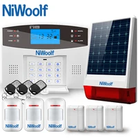 LCD Wireless GSM Alarm System 433MHz Keypad Home Security Alarm System With PIR Motion Door Open Sensor image