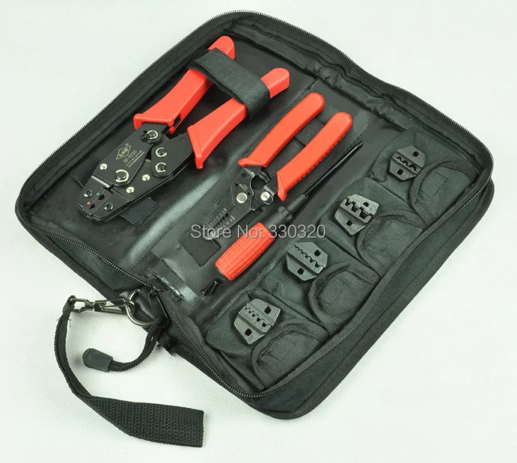 Hand crimping tool set with cable stripper and cutter,screwdriver,replaceable dies,crimping tool kit for crimping terminals
Hand crimping tool set with cable stripper and cutter,screwdriver,replaceable dies,crimping tool kit for crimping terminals