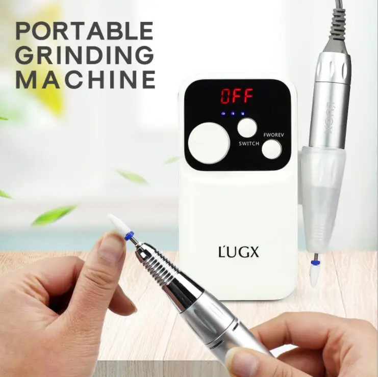 LUGX 602 18W 35000RPM Charging Portable Electric Manicure Drill Polishing Tool Set Nail Art Equipment Decorations for Nails
LUGX 602 18W 35000RPM Charging Portable Electric Manicure Drill Polishing Tool Set Nail Art Equipment Decorations for Nails