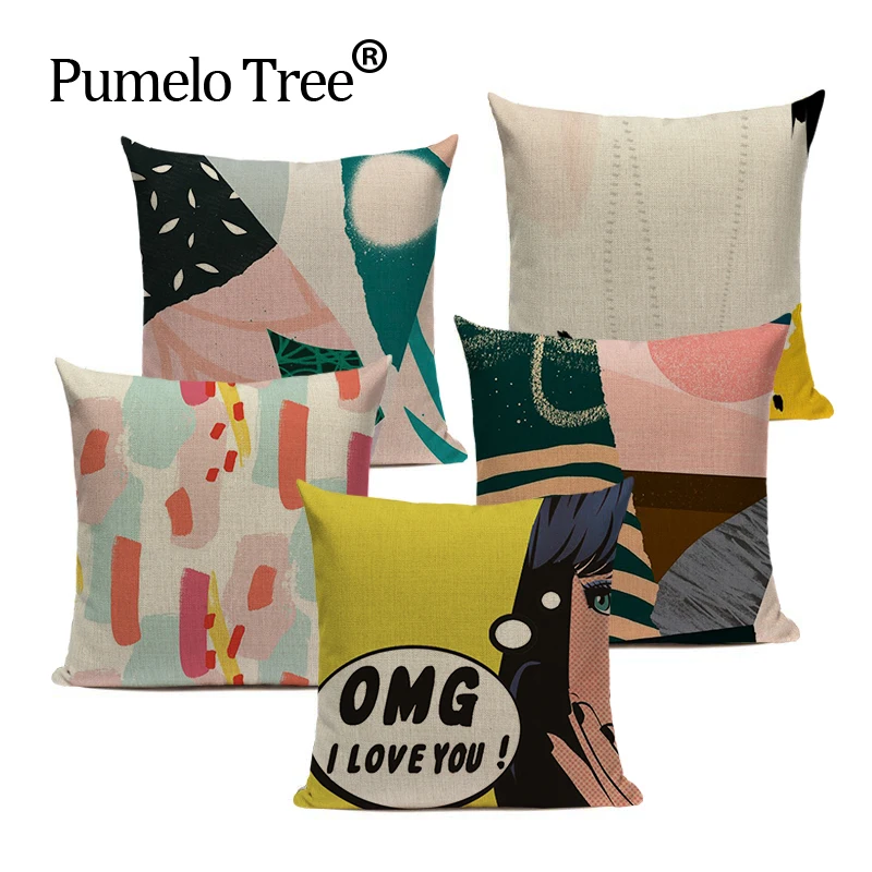 Colorful Throw Pillows Nordic Style Linen American Beauty Cartoon Almofadas 45x45 Square Office 3D Printed Cojines Almofada
Colorful Throw Pillows Nordic Style Linen American Beauty Cartoon Almofadas 45x45 Square Office 3D Printed Cojines Almofada