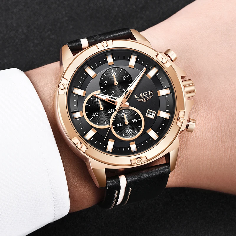 2019LIGE Men Watches Fashion Chronograph Male Top Brand Luxury Quartz Watch Men Leather Waterproof Sport Watch Relogio Masculino
2019LIGE Men Watches Fashion Chronograph Male Top Brand Luxury Quartz Watch Men Leather Waterproof Sport Watch Relogio Masculino