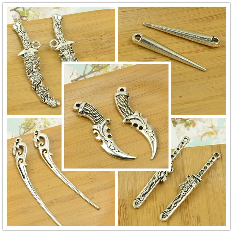 diy sword/sabre/blade/knife/pointed end/sharp end shape alloy charm pendant vintage warrior man jewelry accessories key ring hot
diy sword/sabre/blade/knife/pointed end/sharp end shape alloy charm pendant vintage warrior man jewelry accessories key ring hot
