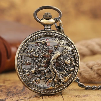 Vintage Cool Phoenix Automatic Mechanical Pocket Watch Lucky Necklace Pendant Roman Num Bronze Hollow Women Men Elder Gift Clock
Vintage Cool Phoenix Automatic Mechanical Pocket Watch Lucky Necklace Pendant Roman Num Bronze Hollow Women Men Elder Gift Clock