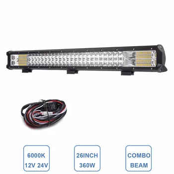 26INCH LED Light Bar Indicator Driving Off Road Boat Car Tractor Truck 4x4 SUV ATV Trailer Wagon 12V 24V Styling Exterior Lamp
26INCH LED Light Bar Indicator Driving Off Road Boat Car Tractor Truck 4x4 SUV ATV Trailer Wagon 12V 24V Styling Exterior Lamp
