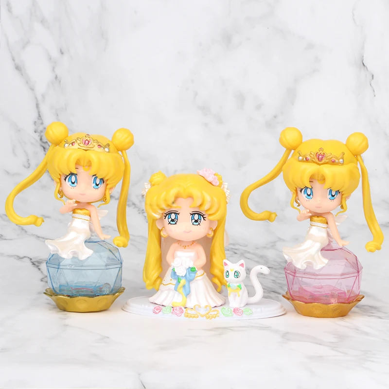 3pcs/set Sailor Moon Figures Tsukino Usagi Guardian Princess Serenity with Limited Color Figure Collectible Model toy doll
3pcs/set Sailor Moon Figures Tsukino Usagi Guardian Princess Serenity with Limited Color Figure Collectible Model toy doll