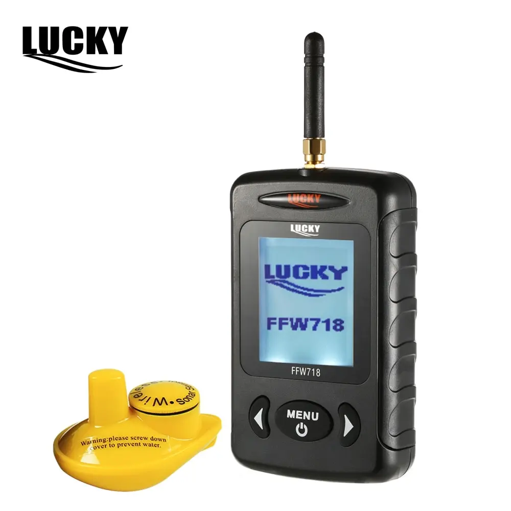 Lucky Wireless Sonar FFW718& FFW718LA Portable Fish Finder 45M/135FT Sonar Depth Sounder Alarm Ocean River Lake
Lucky Wireless Sonar FFW718& FFW718LA Portable Fish Finder 45M/135FT Sonar Depth Sounder Alarm Ocean River Lake