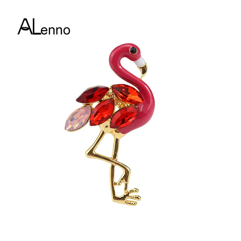 Enamel Red Crystal Bird Pins And Brooches For Women Of Flamingo Jewelry Metal Coat Suit Dress pins for Clothes Accessories Gifts
Enamel Red Crystal Bird Pins And Brooches For Women Of Flamingo Jewelry Metal Coat Suit Dress pins for Clothes Accessories Gifts