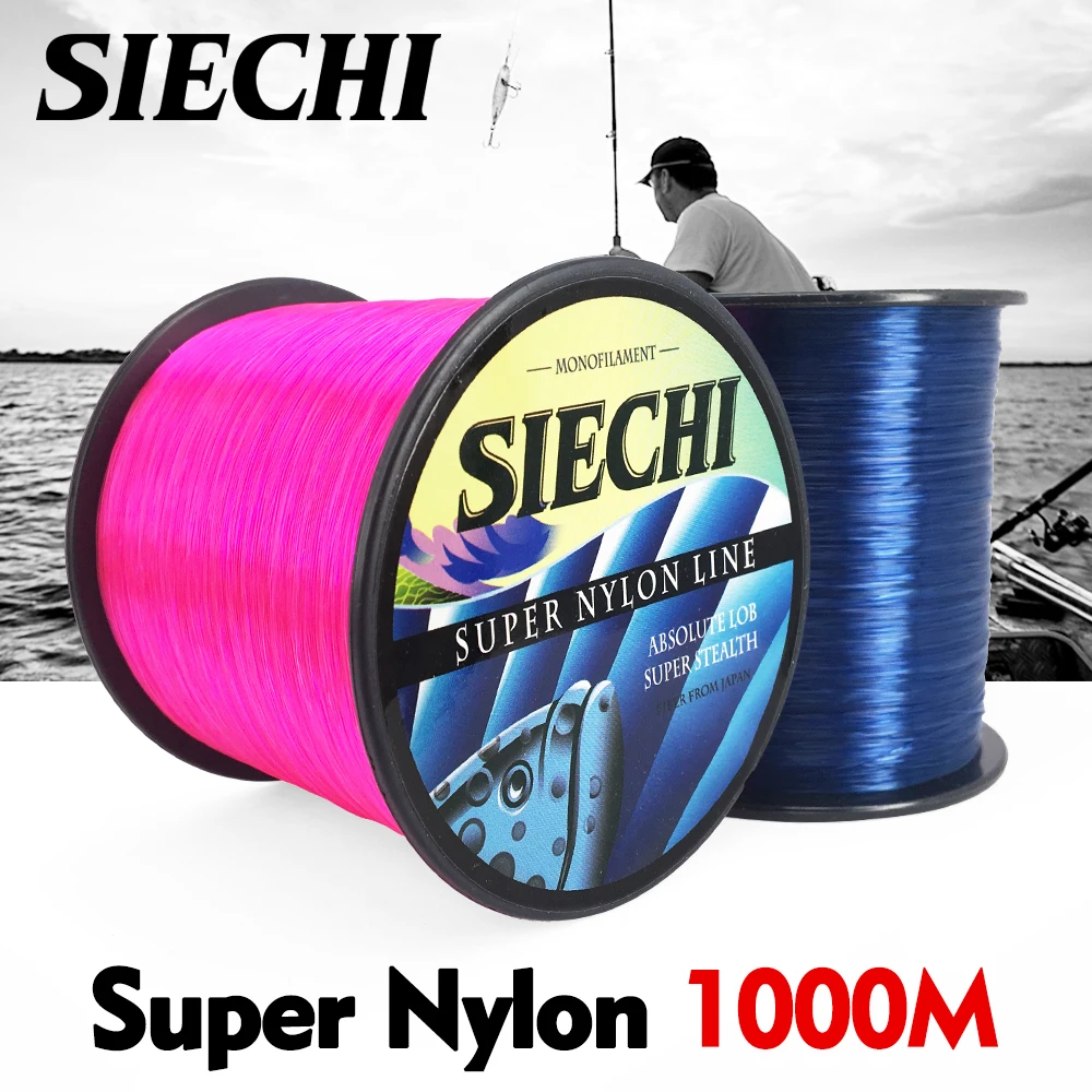 SIECHI 1000m Super Strong SIECHI Nylon Fishing Line 4LB - 28LB 3 Colors Japan Monofilament Main Line
SIECHI 1000m Super Strong SIECHI Nylon Fishing Line 4LB - 28LB 3 Colors Japan Monofilament Main Line