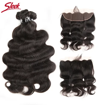 Sleek 360 Lace Frontal Closure With Bundle Brazilian Body Wave Bundles 3 Human Hair Bundles With Closure Remy Hair Extension
Sleek 360 Lace Frontal Closure With Bundle Brazilian Body Wave Bundles 3 Human Hair Bundles With Closure Remy Hair Extension