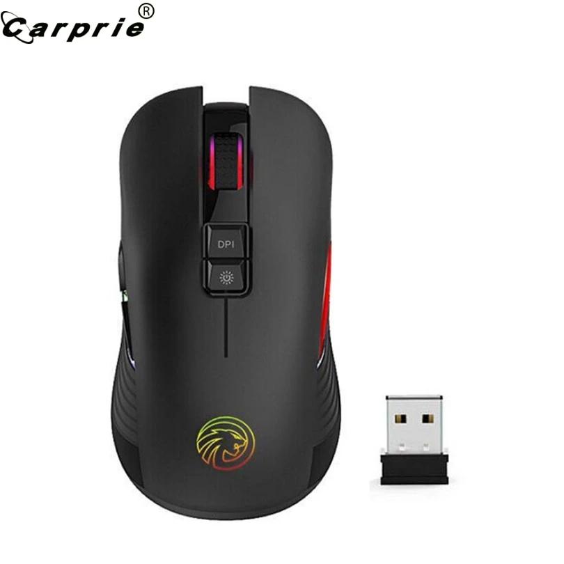 CARPRIE 1pc 2.4G Wireless Gaming Mouse Colorful LED Lighting Backlight 7 Button Ergonomical Portable Mute Mice for Laptop 90422
CARPRIE 1pc 2.4G Wireless Gaming Mouse Colorful LED Lighting Backlight 7 Button Ergonomical Portable Mute Mice for Laptop 90422