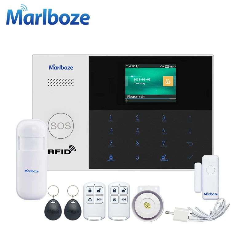 Сигнализация Marlboze Wi Fi GSM GPRS|Комплекты для сигнализации| |