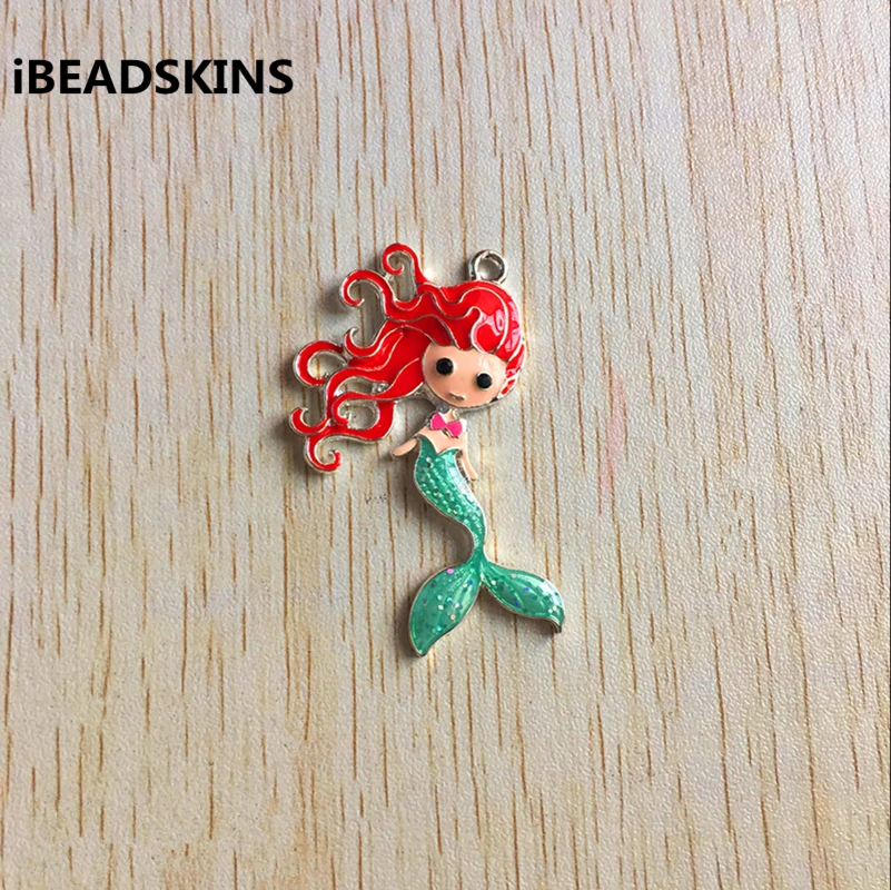 54x30mm 10pcs/lot silver zinc alloy enamel New Red hair mermaid Pendant for Jewelry Necklace
54x30mm 10pcs/lot silver zinc alloy enamel New Red hair mermaid Pendant for Jewelry Necklace