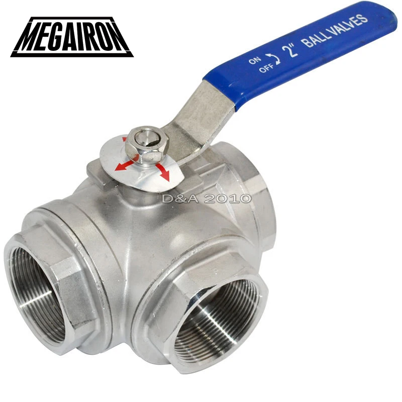 MEGAIRON 2" DN50 3 Way Female BSPT 316 SS Type T Mountin Pad Ball Valve Vinyl Handle WOG1000
MEGAIRON 2" DN50 3 Way Female BSPT 316 SS Type T Mountin Pad Ball Valve Vinyl Handle WOG1000