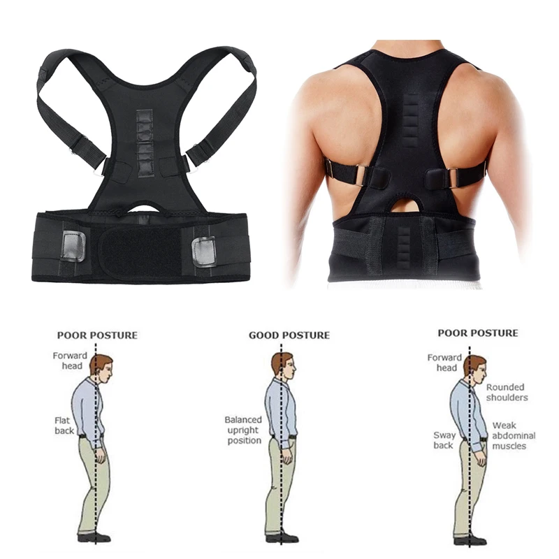 Unisex Magnetic Posture Corrector Brace Corset Men Shoulder Back Support Belt Strap For Adult Lumbar Lower Back Shoulder Brace
Unisex Magnetic Posture Corrector Brace Corset Men Shoulder Back Support Belt Strap For Adult Lumbar Lower Back Shoulder Brace