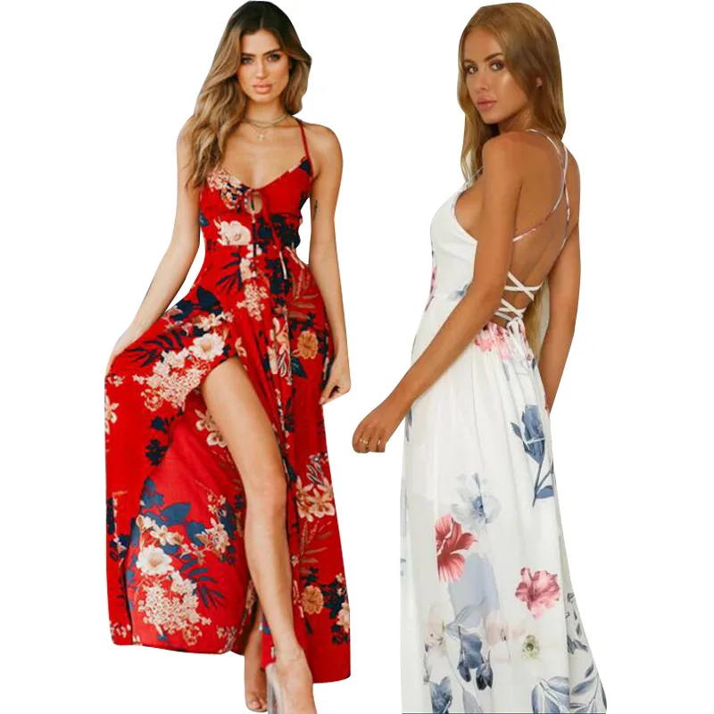 Backless Floral Maxi Dress 2019 Summer Women Sexy Party Spaghetti Strap Sundress Boho Beach High Weist Chiffon Dress Vestidos
Backless Floral Maxi Dress 2019 Summer Women Sexy Party Spaghetti Strap Sundress Boho Beach High Weist Chiffon Dress Vestidos