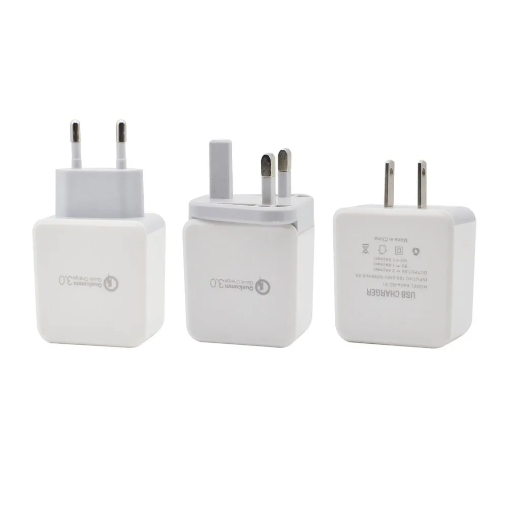 Fast Charging QC 3.0 EU UK US Plug AC 5V 2.4A Universal USB Universal Charger Travel For Android Ios for iphone Samsung Huawei
Fast Charging QC 3.0 EU UK US Plug AC 5V 2.4A Universal USB Universal Charger Travel For Android Ios for iphone Samsung Huawei