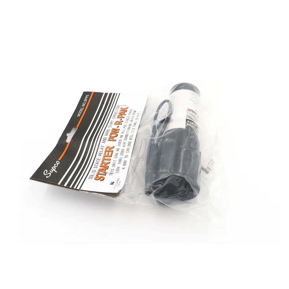 Supco SPP5 SPP6 Solid State HVAC Relay & Hard motor run Start Capacitor Pow-R-Pak Boost Starting Compressor
Supco SPP5 SPP6 Solid State HVAC Relay & Hard motor run Start Capacitor Pow-R-Pak Boost Starting Compressor