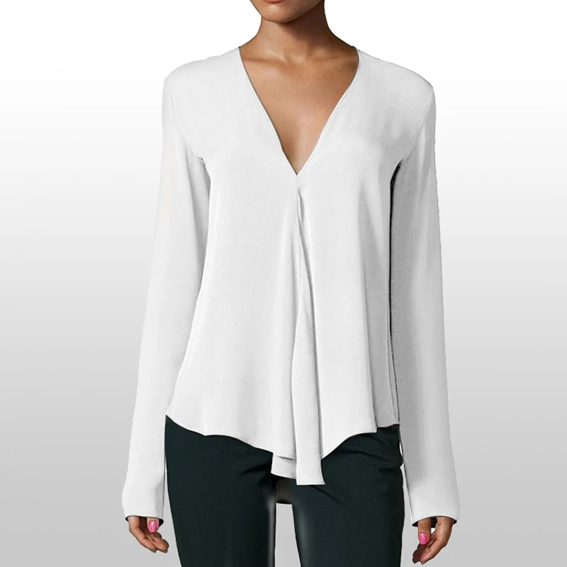 Plus Size 6XL Blouse Fashion New Autumn V Neck Chiffon Blouses Slim Women Chiffon Blouse Casual Shirts Women Tops
Plus Size 6XL Blouse Fashion New Autumn V Neck Chiffon Blouses Slim Women Chiffon Blouse Casual Shirts Women Tops