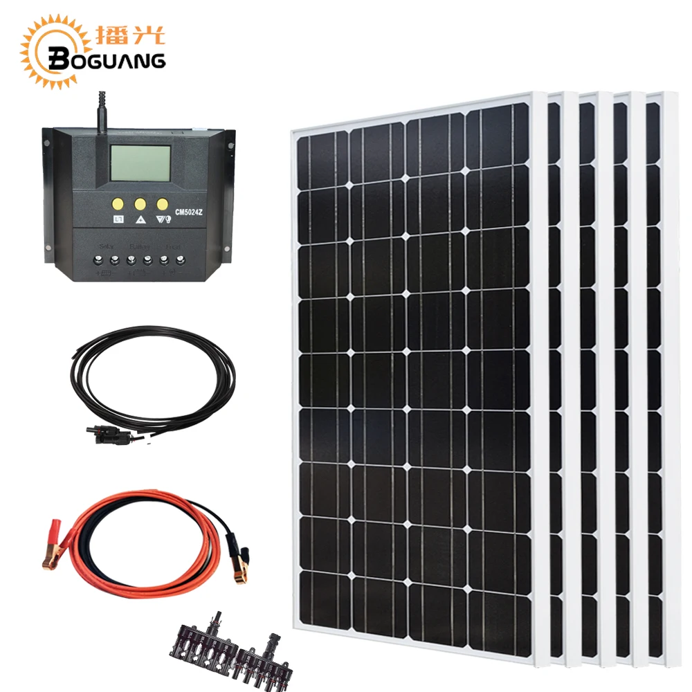 Boguang 500 Вт комплект 5*100 солнечная панель фотоэлектрический модуль 12 v/24 v 50A
