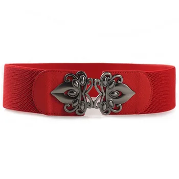 HUOBAO Casual Red Leather Elastic Belts For Women Female Girdle Vintage Metal Buckle Waistband
HUOBAO Casual Red Leather Elastic Belts For Women Female Girdle Vintage Metal Buckle Waistband