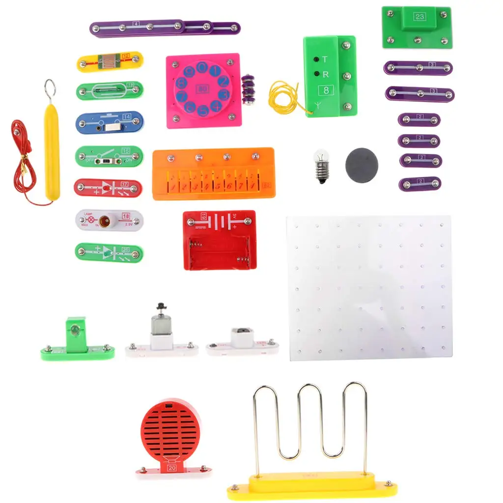 40pcs DIY Electric Circuit Model Kit Physical Exploration Experiment Science Learning Educational Toys Gift for Children Kids
40pcs DIY Electric Circuit Model Kit Physical Exploration Experiment Science Learning Educational Toys Gift for Children Kids