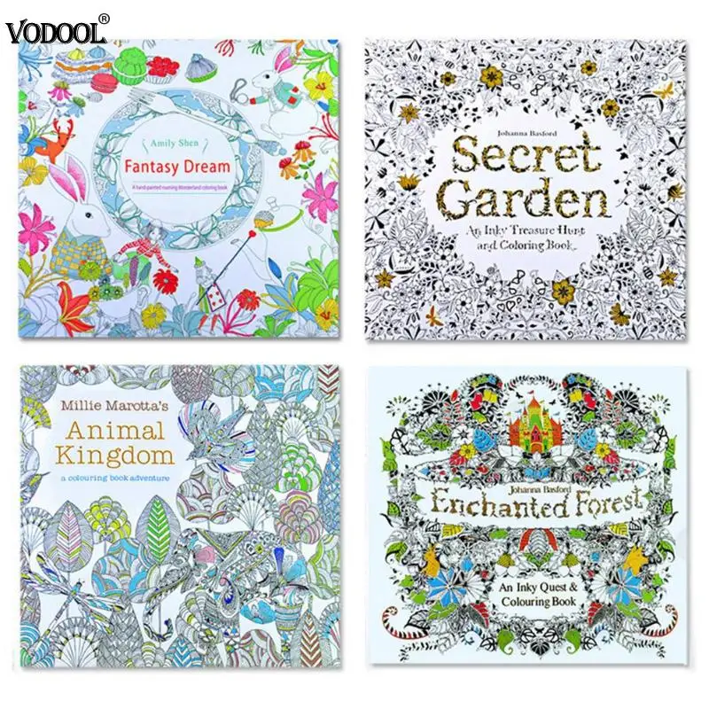 Creative Children Hand-painted Coloring Book Secret Garden Drawing Painting Art Book for Pressure Removal Painting Paper
Creative Children Hand-painted Coloring Book Secret Garden Drawing Painting Art Book for Pressure Removal Painting Paper