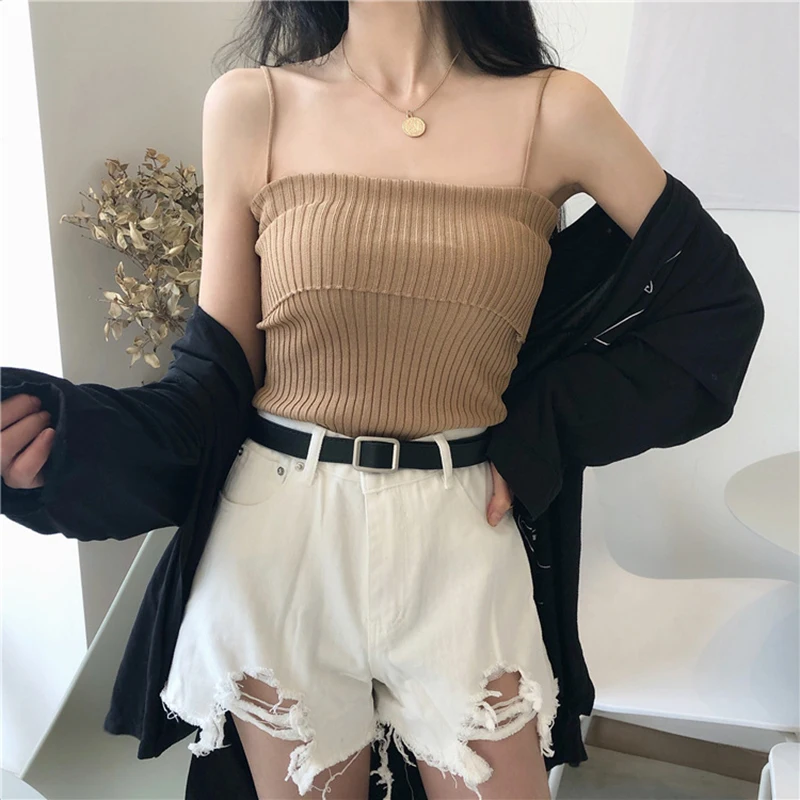 Spring and summer new style Vintage knit striped camisole Summer slim fashion sexy vest
Spring and summer new style Vintage knit striped camisole Summer slim fashion sexy vest