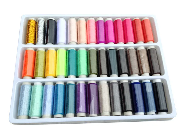 Hot sale 39pcs/set Polyester sewing thread 200 yard mix clours For Hand Machine,Free of charge value of $3 sewing needle box
Hot sale 39pcs/set Polyester sewing thread 200 yard mix clours For Hand Machine,Free of charge value of $3 sewing needle box