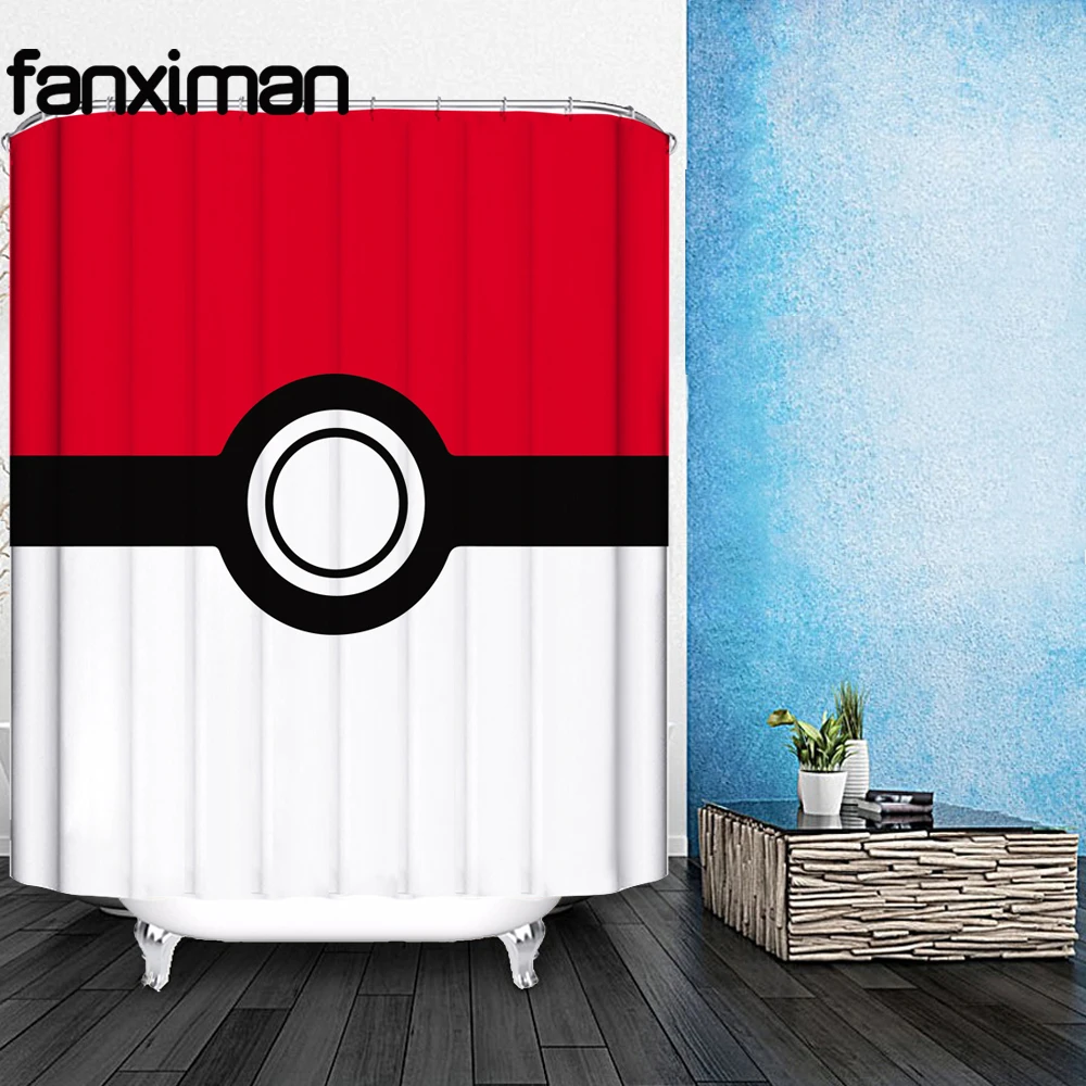 Fanximan Customize Polyester Waterproof Shower Curtain Fabric Pokemon Ball Pikachu Bath Curtain Home Bathroom Decor
Fanximan Customize Polyester Waterproof Shower Curtain Fabric Pokemon Ball Pikachu Bath Curtain Home Bathroom Decor
