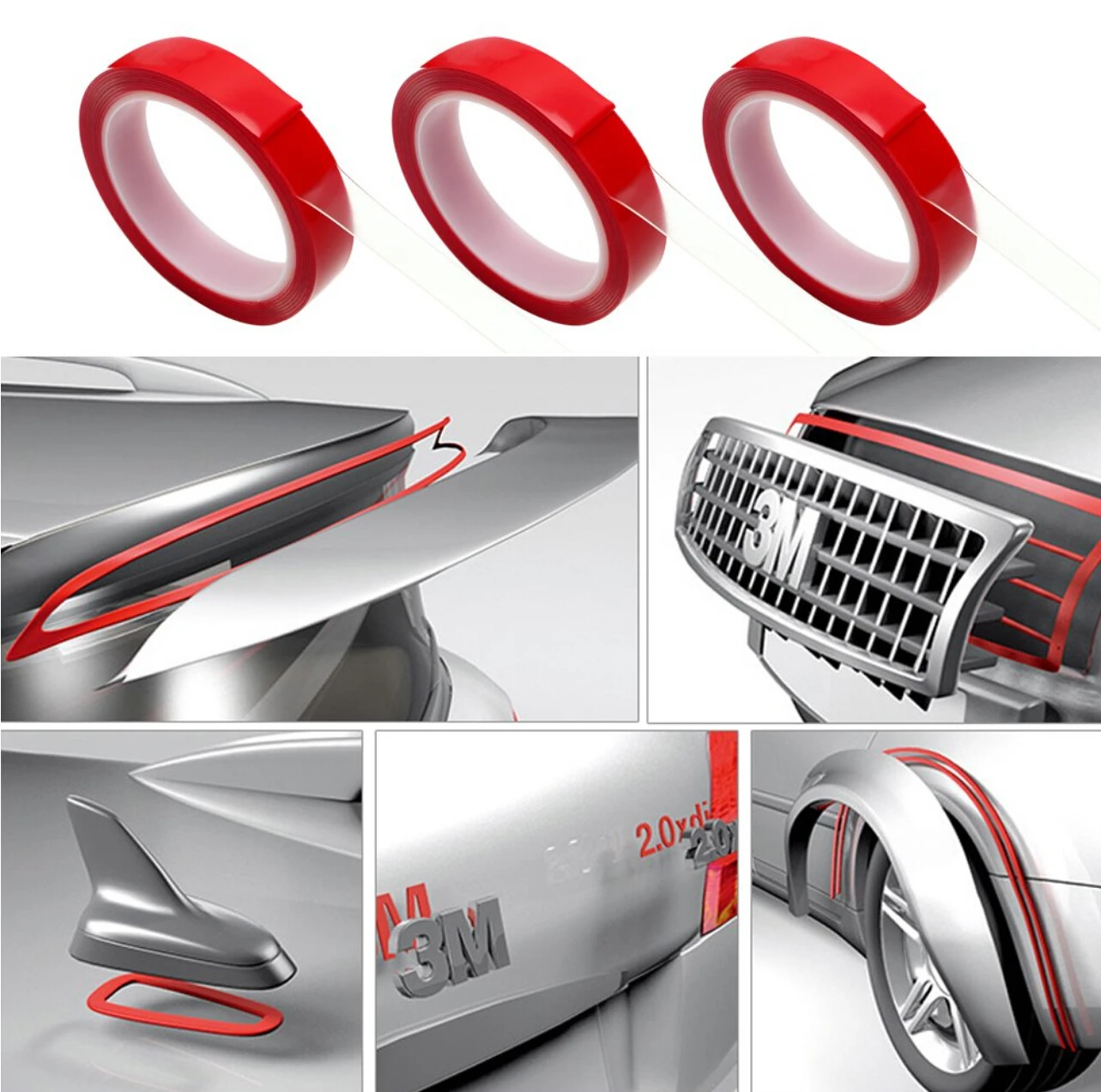 

Car Double Sided Adhesive Tape for VW Golf 5 6 7 Jetta MK5 MK6 MK7 CC Tiguan Passat B6 b7 Scirocco New Touareg R line GTI