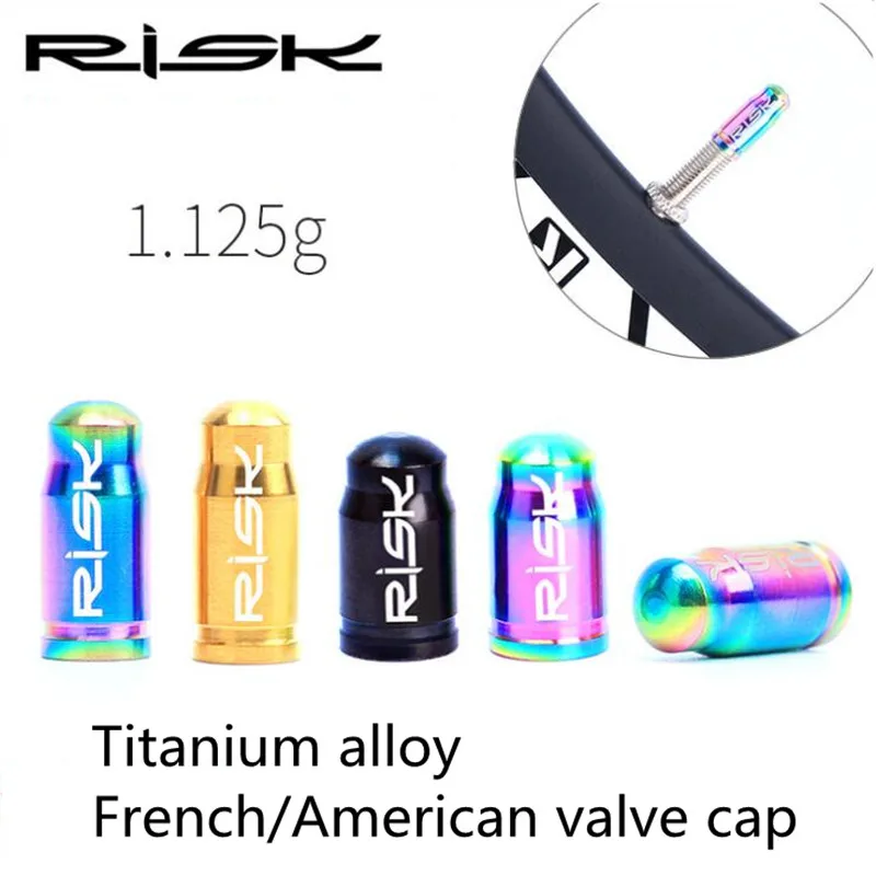 2Pcs RISK Titanium Alloy Bicycle Valve Caps MTB Bike Wheel Tire Covered Protector Dustproof Cap French Tyre Gas Nozzle Valve Cap
2Pcs RISK Titanium Alloy Bicycle Valve Caps MTB Bike Wheel Tire Covered Protector Dustproof Cap French Tyre Gas Nozzle Valve Cap