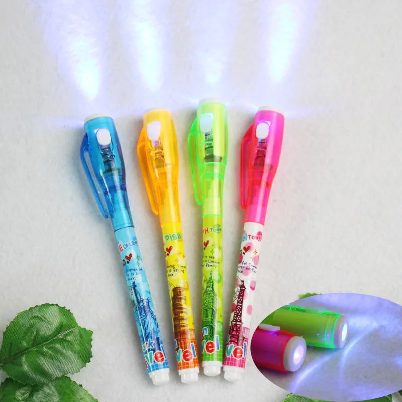 Cartoon Creative Magic UV Light Pen Invisible Ink Pen Funny Highlighter Marker Stationery For Kids Gift Material Escolar
Cartoon Creative Magic UV Light Pen Invisible Ink Pen Funny Highlighter Marker Stationery For Kids Gift Material Escolar