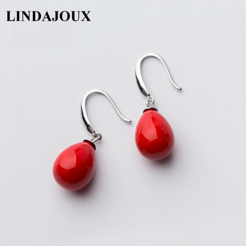 LINDAJOUX 925 Sterling Silver Red Shell Simulated Pearl Waterdrop Drop Earrings For Women S925 Silver Long Dangling Earring
LINDAJOUX 925 Sterling Silver Red Shell Simulated Pearl Waterdrop Drop Earrings For Women S925 Silver Long Dangling Earring