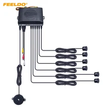 FEELDO 1 комплект Автомобильный 22 мм 6 сенсор передний/задний