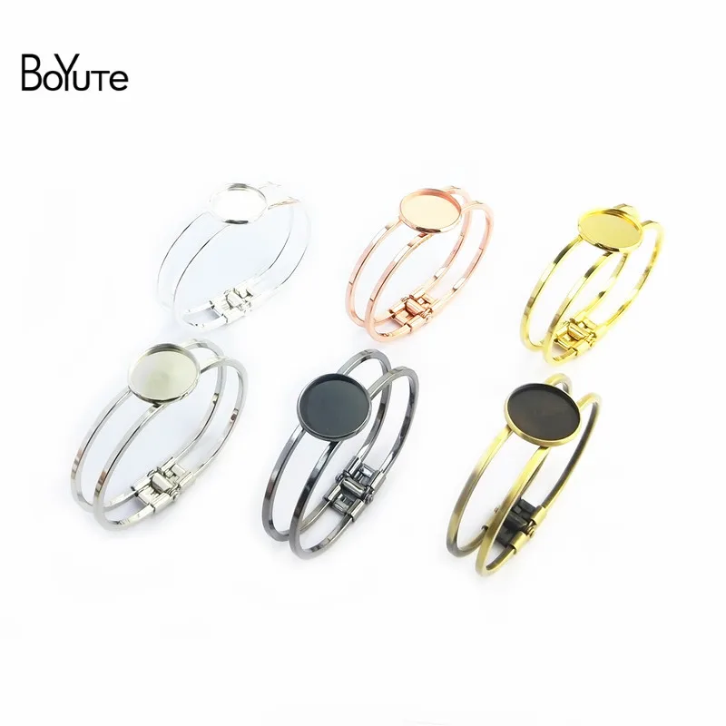 BoYuTe 5 Pieces Round 20MM 25MM Cabochon Base Bangles 7 Colors Plated DIY Hand Made Bangle Blanks Tray Jewelry Accessories
BoYuTe 5 Pieces Round 20MM 25MM Cabochon Base Bangles 7 Colors Plated DIY Hand Made Bangle Blanks Tray Jewelry Accessories