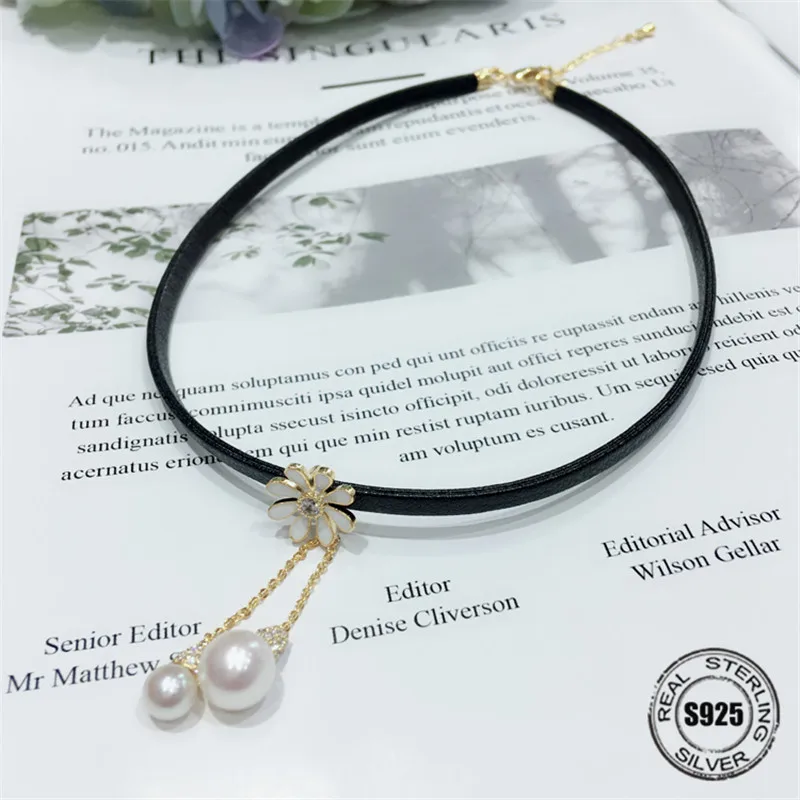 1PC Fashion Gothic Pearl black collar neck chain sexy round clavicle wild temperament choker necklace Cowboy accessories jewlery 
1PC Fashion Gothic Pearl black collar neck chain sexy round clavicle wild temperament choker necklace Cowboy accessories jewlery