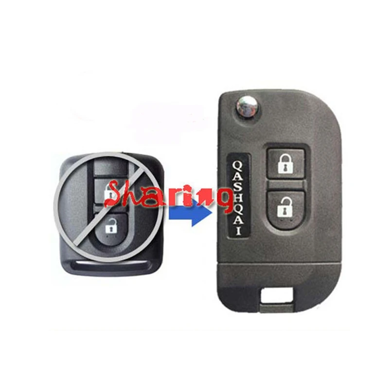 2 Buttons Flip Remote Key Shell Case Modify For Nissan Micra K12 Note Navara Qashqai
2 Buttons Flip Remote Key Shell Case Modify For Nissan Micra K12 Note Navara Qashqai