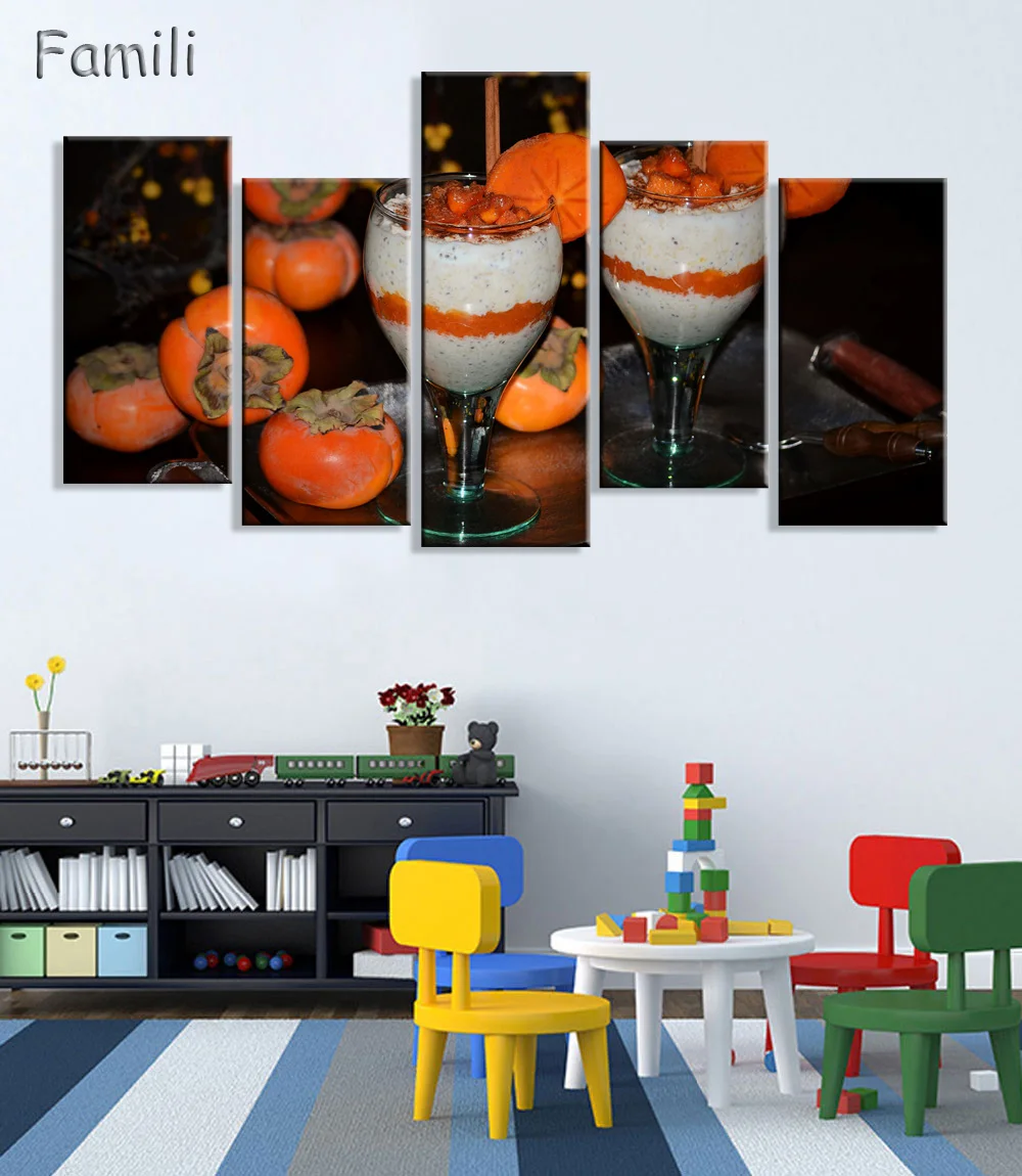 Modern Wall Art Canvas HD Print Oil Painting Frame Modular Nordic Poster 5Pcs/Set Fruit Food Restaurant Home Decor Picture PENG
Modern Wall Art Canvas HD Print Oil Painting Frame Modular Nordic Poster 5Pcs/Set Fruit Food Restaurant Home Decor Picture PENG