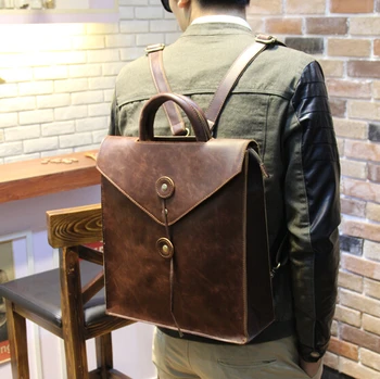 ETN BAG hot sale men PU Leather backpack male vintage backpack folder business bag tote top-handles man leather bags
ETN BAG hot sale men PU Leather backpack male vintage backpack folder business bag tote top-handles man leather bags