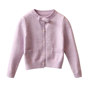 2019 Autumn Girls Swearter Purple Red Grey Sweet Girls Cardigan for Baby to School Warm Solid Cotton Coat with Bow 2-8 years old
2019 Autumn Girls Swearter Purple Red Grey Sweet Girls Cardigan for Baby to School Warm Solid Cotton Coat with Bow 2-8 years old