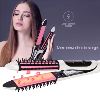 2-in-1 Tourmaline Ceramic Straightening Iron Curler Electric Hair Straightener Professional Hair Styling Tool 360 Swivel Cord 31
2-in-1 Tourmaline Ceramic Straightening Iron Curler Electric Hair Straightener Professional Hair Styling Tool 360 Swivel Cord 31