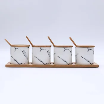 4Pcs/Set Nordic Marble Texture Ceramic Seasoning Jar Chopsticks Bottle Oil Bottle Kitchen Storage Tank Kitchen Accessories
4Pcs/Set Nordic Marble Texture Ceramic Seasoning Jar Chopsticks Bottle Oil Bottle Kitchen Storage Tank Kitchen Accessories