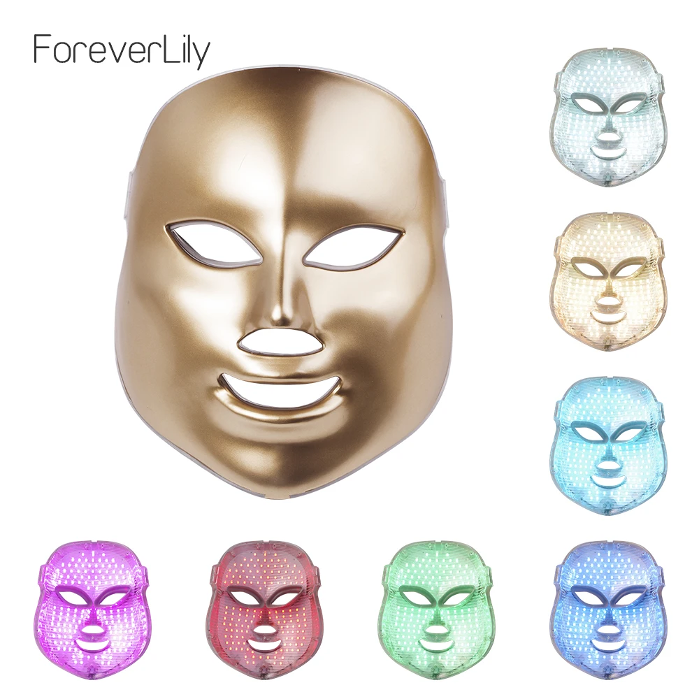 ForeverLily 7 Color Gold Therapy Photon Led Facial Mask Beauty Mask Wrinkle Acne Removal Whitening Instrument Face Spa Home Use
ForeverLily 7 Color Gold Therapy Photon Led Facial Mask Beauty Mask Wrinkle Acne Removal Whitening Instrument Face Spa Home Use