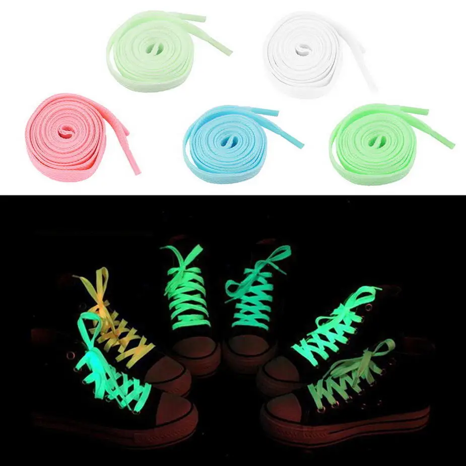 Светящиеся шнурки Спортивная мужская и женская обувь на шнурках светящиеся в