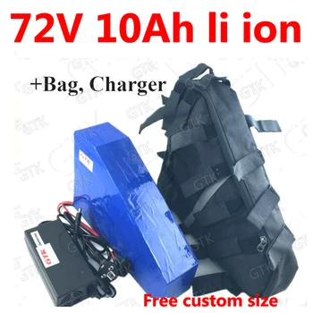 72V 10ah lithium ion Triangle battery 72V li ion 18650 BMS for 1500w 2000w Motorcyle scooter E bike bicycle + 2A Charger + bag 
72V 10ah lithium ion Triangle battery 72V li ion 18650 BMS for 1500w 2000w Motorcyle scooter E bike bicycle + 2A Charger + bag