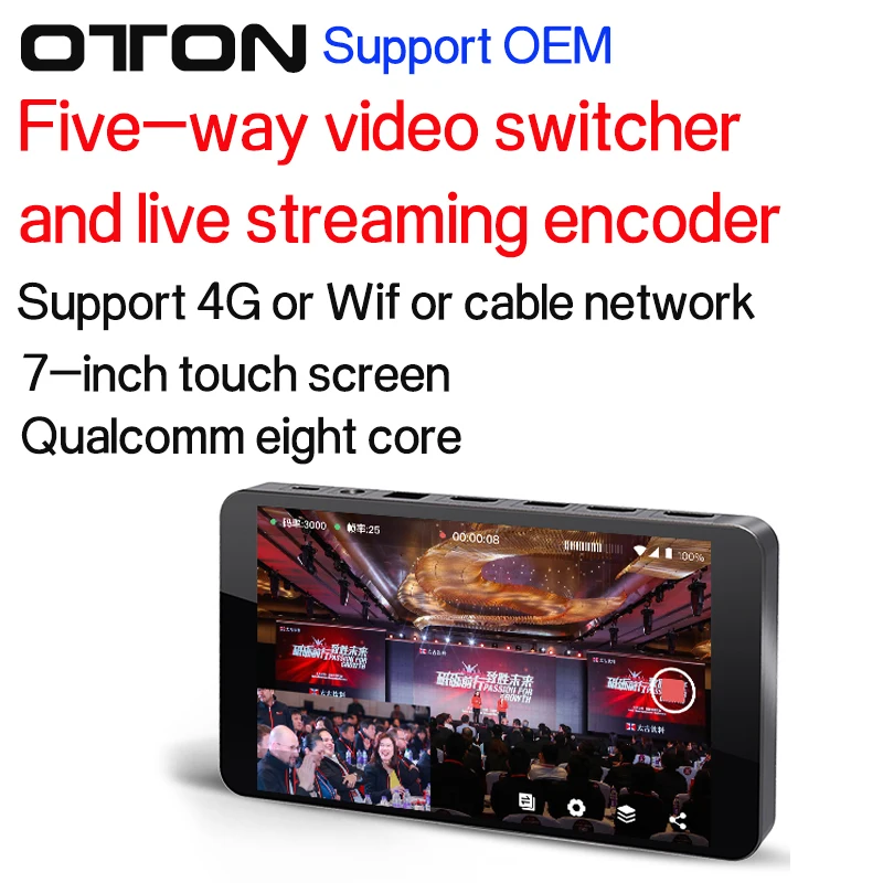 Multi-Channel 4G LTE HDMI To IP HD Video Encoder H.264 Live Streaming Encoder HDMI To RTMP Transmitter H.264 WiFi Video Encoder
Multi-Channel 4G LTE HDMI To IP HD Video Encoder H.264 Live Streaming Encoder HDMI To RTMP Transmitter H.264 WiFi Video Encoder