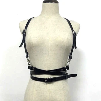 Women Sexy Harajuku O-Ring Garters faux Leather Women Body Bondage Cage Sculpting Harness Waist Belt Straps Suspenders Belt
Women Sexy Harajuku O-Ring Garters faux Leather Women Body Bondage Cage Sculpting Harness Waist Belt Straps Suspenders Belt